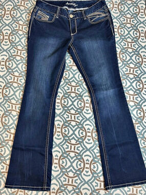Amethyst Jeans Boot Cut Premium Denim Jeans in Blue Size 13